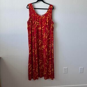 Vintage plus size red dress